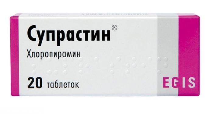 Препарат супрастин в виде таблеток